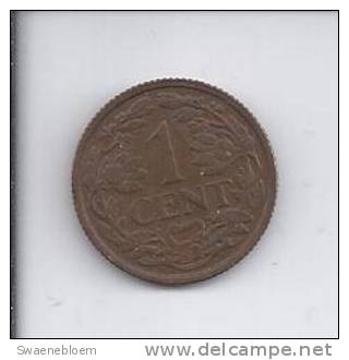 Munten - Nederland - 1 Cent Van 1940 - Koningrijk Der Nederlanden. - Netherlands - Coins Pay-Bas - Hollande. 2 Scans - 1 Cent