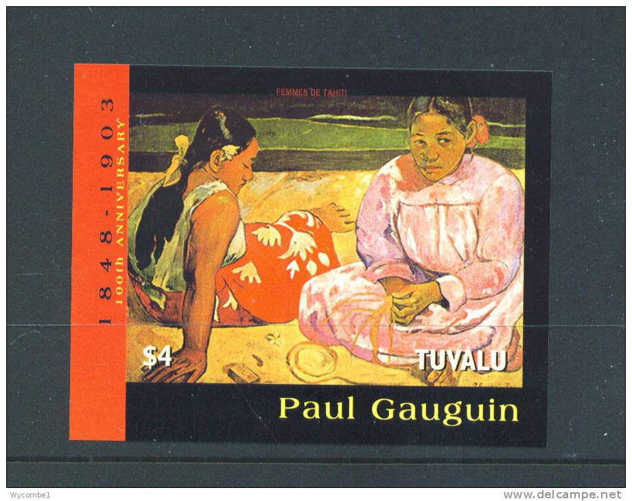 TUVALU  -  2004  Gauguin  Imperf.  Miniature Sheet  UM - Tuvalu