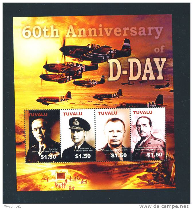 TUVALU  -  2005  D-Day  Miniature Sheet  UM - Tuvalu