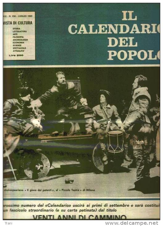 IL CALENDARIO DEL POPOLO - N. 250/1965 - Altri & Non Classificati