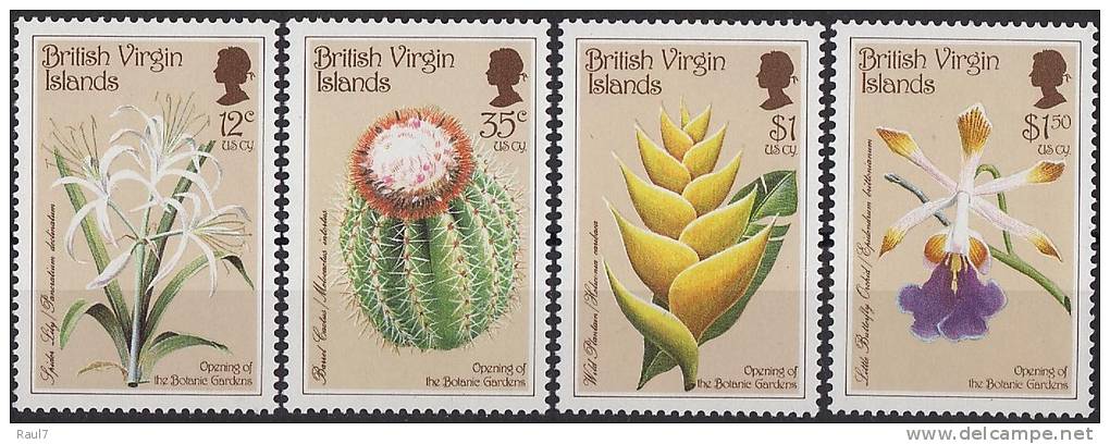 B.VIRGIN ISLANDS (Iles Vierges Brit) - Ouverture Jardin Botanique - 4v  Neufs*** (MNH SET) - Britse Maagdeneilanden