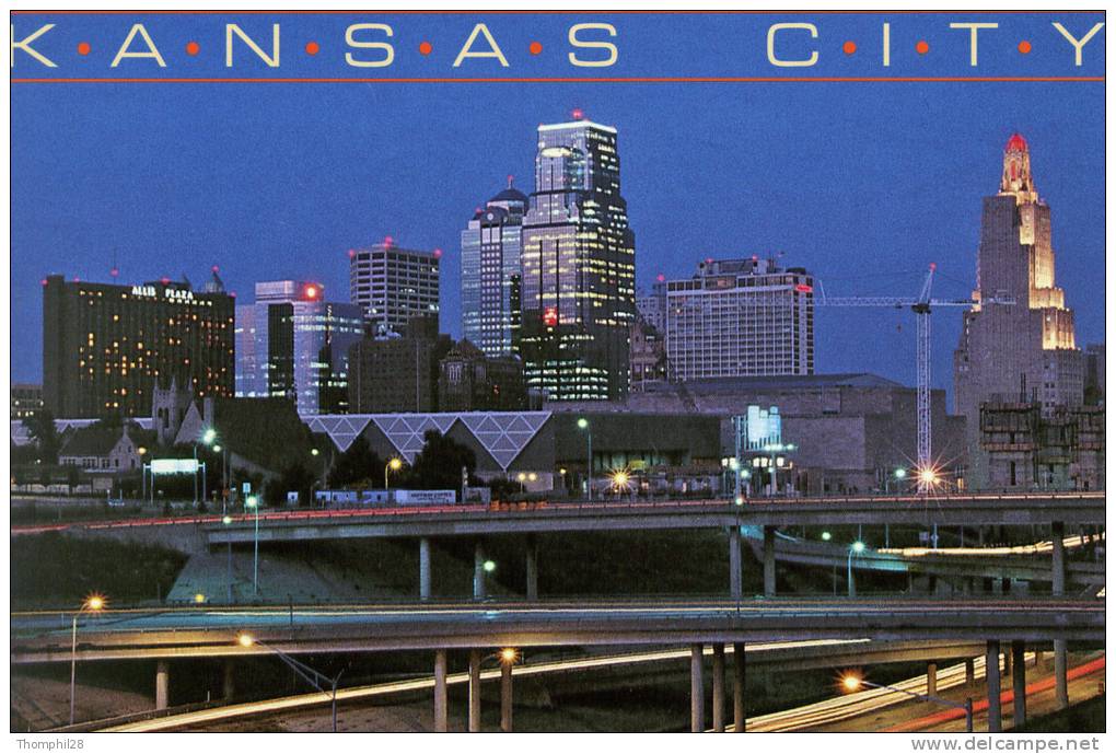 KANSAS CITY - MISSOURI - Night View Of Downtown Kansas City - TBE, Carte Neuve, 2 Scans - Kansas City – Missouri