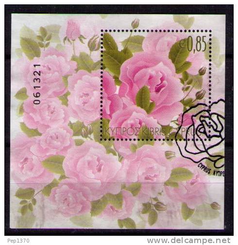 CHIPRE 2011 - FLORES - BLOCK USADO - Used Stamps