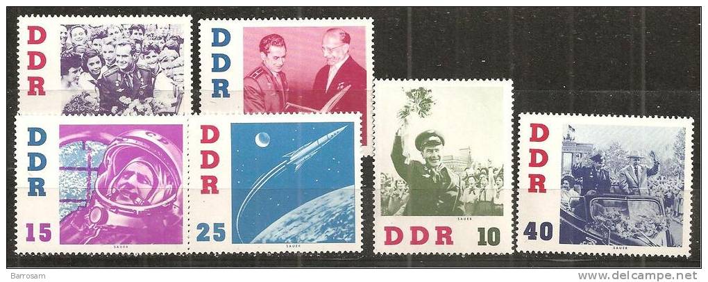 GermanDemocraticRepublic1961: Michel863-8mnh** SPACE - Europe