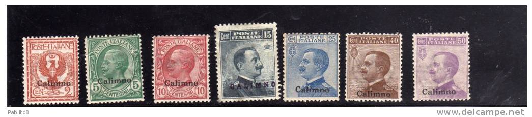 EGEO CALINO 1912 SERIE COMPLETA MNH OTTIMA CENTRATURA - Egée (Calino)