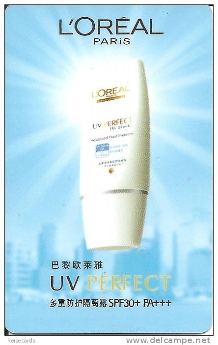 China: Promotion Card - L'Oréal Paris - Sonstige & Ohne Zuordnung