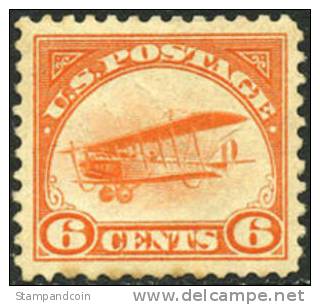 US C1 XF Mint Hinged 6c Airmail Of 1918 - 1b. 1918-1940 Neufs