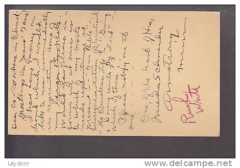 Postal Card - Thomas Jefferson - UX27 - Free Tract Society -   Albert Lea, MN, 1936 - 1921-40