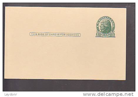Postal Card - Thomas Jefferson - UX27 - 1921-40