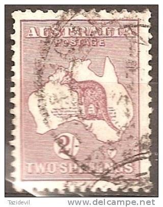 AUSTRALIA - Used 1929  2/-  Kangaroo. Watermark 203  (small Mult).   Scott 99 - Oblitérés