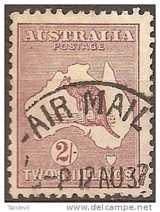 AUSTRALIA - Used 1929  2/-  Kangaroo. Watermark 203  (small Mult).   Scott 99 - Oblitérés