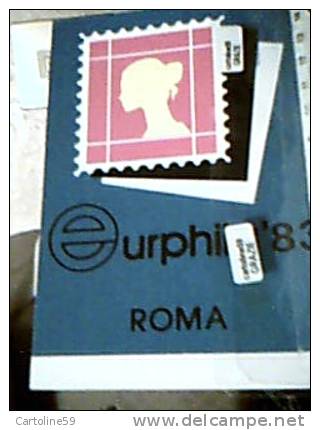 EURPHILA 83 ROMA VII SALONE FRANCOBOLLO  1 MOSTRA  CARD FIERA  ROMA N1983 DL186 - Collector Fairs & Bourses