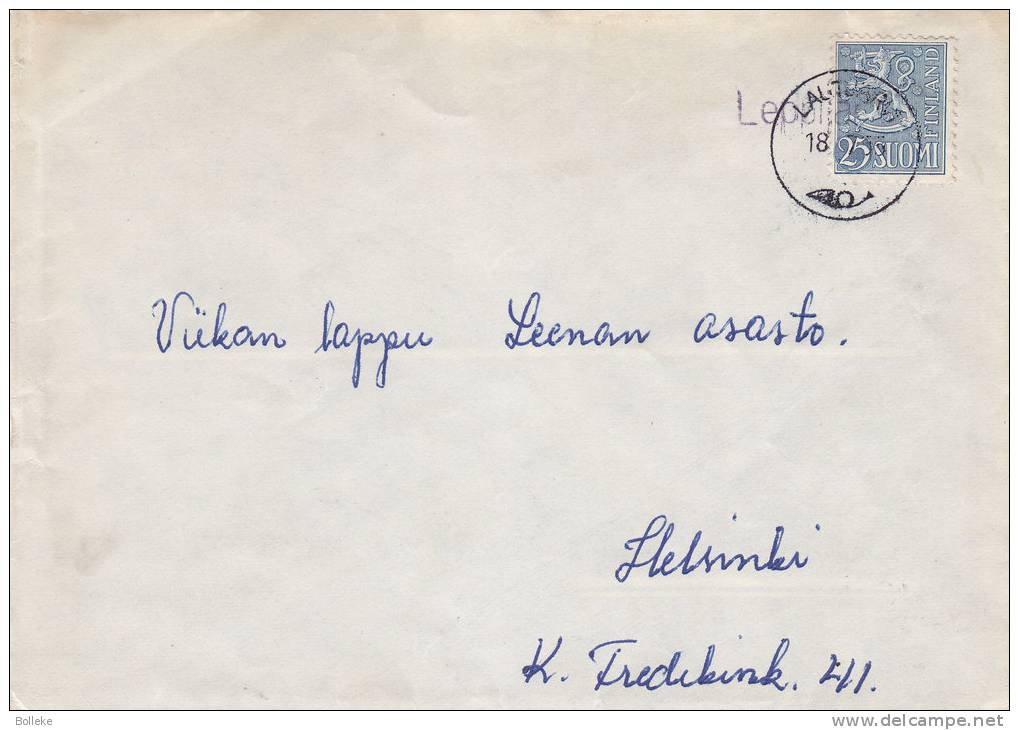 Finlande - Lettre De 1955 - Avec Griffe " Leppilai ? " - Briefe U. Dokumente