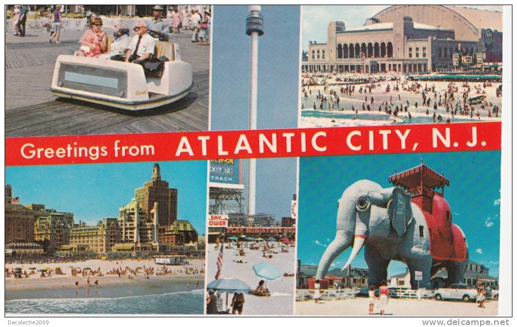 ZS9065 Atlantic City Multiviews Used Perfect Shape - Atlantic City