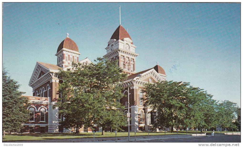 ZS9183 Court House Square Crown Point Indiana Used Good Shape - Autres & Non Classés