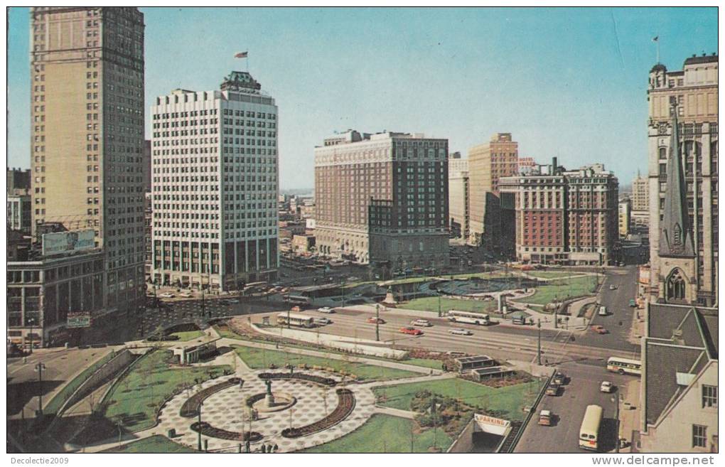 ZS9215 Grand Circus Park Detroit Michigan Used Perfect Shape - Detroit