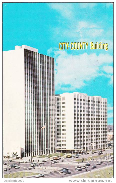 ZS9222 The New City County Building Detroit Michigan Used Good Shape - Detroit