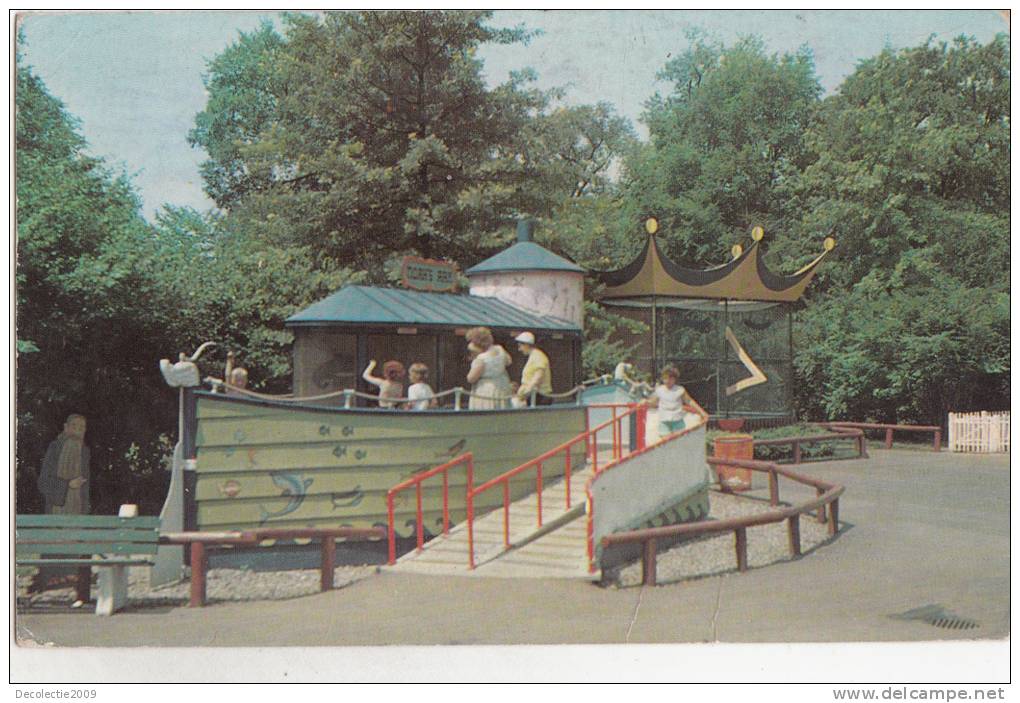 ZS9221 Noah`s Ark At Childrens Zoo Bele Isle Detroit Michigan Used Good Shape - Detroit