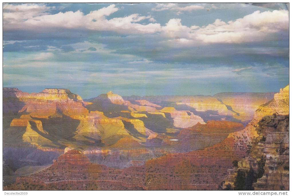 ZS9264 Sunset At Yavapai Point Grand Canyon Arizona Used Good Shape Bent - Grand Canyon