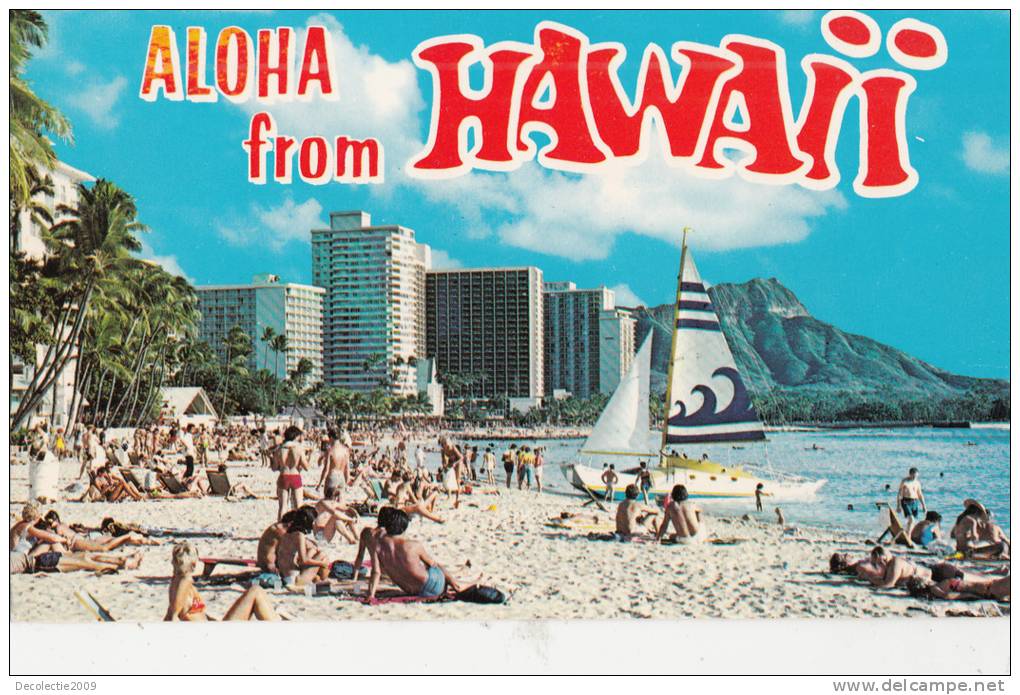 ZS9278 Waikiki Beach Hawaii Used Perfect Shape - Andere & Zonder Classificatie