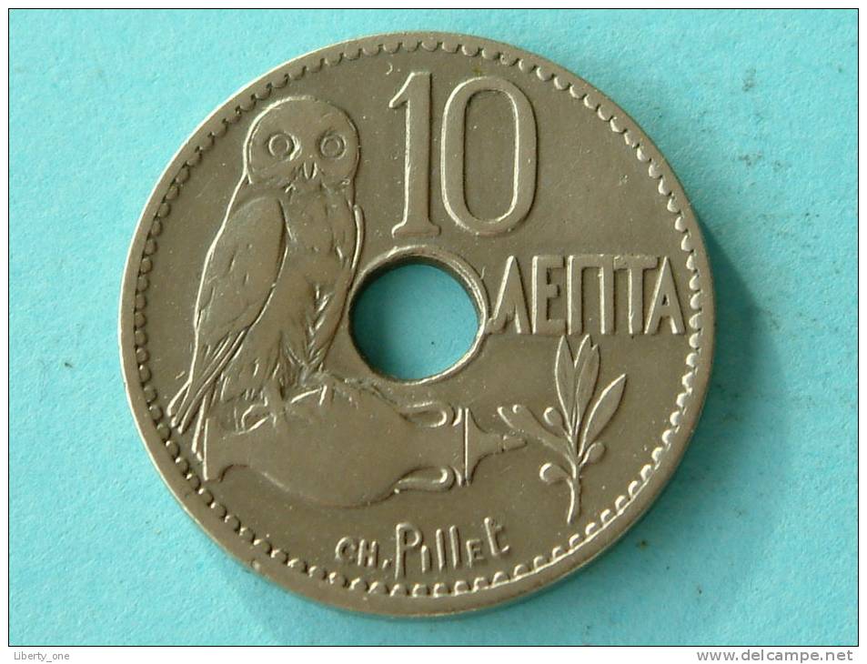 1912 - 10 LEPTA / KM 63 ( Uncleaned Coin / For Grade, Please See Photo ) !! - Grecia