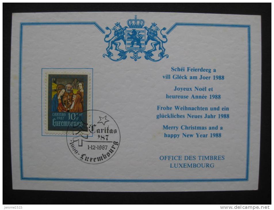 FDC: Joyeux Noël 1987 - FDC