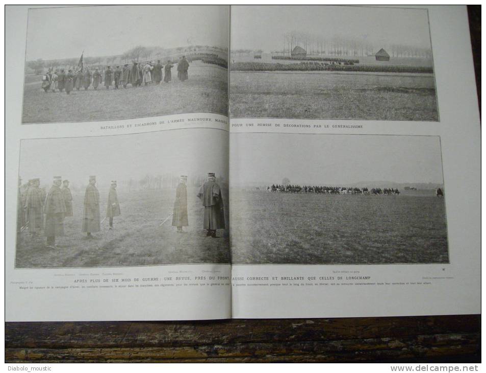 1915  Saisissante Photographie Du Cuirassé BLÜCHER Entrain De Sombrer Avec Son équipage ;SOUS-MARINS Allemands - L'Illustration