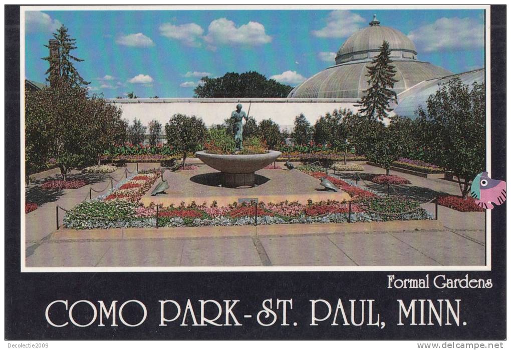 ZS9884 Formal Garden Como Park St Papul Minn Used Perfect Shape - St Paul