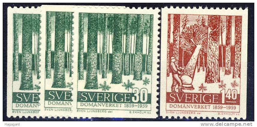 Sweden 1959. Michel 451-52. MNH(**) - Unused Stamps