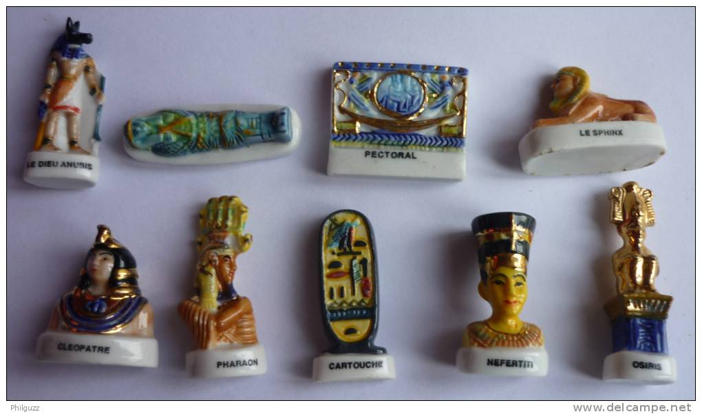 SERIE INCOMPLETE DE 9 FEVES LES TRESORS D'EGYPTE - Feve - Histoire