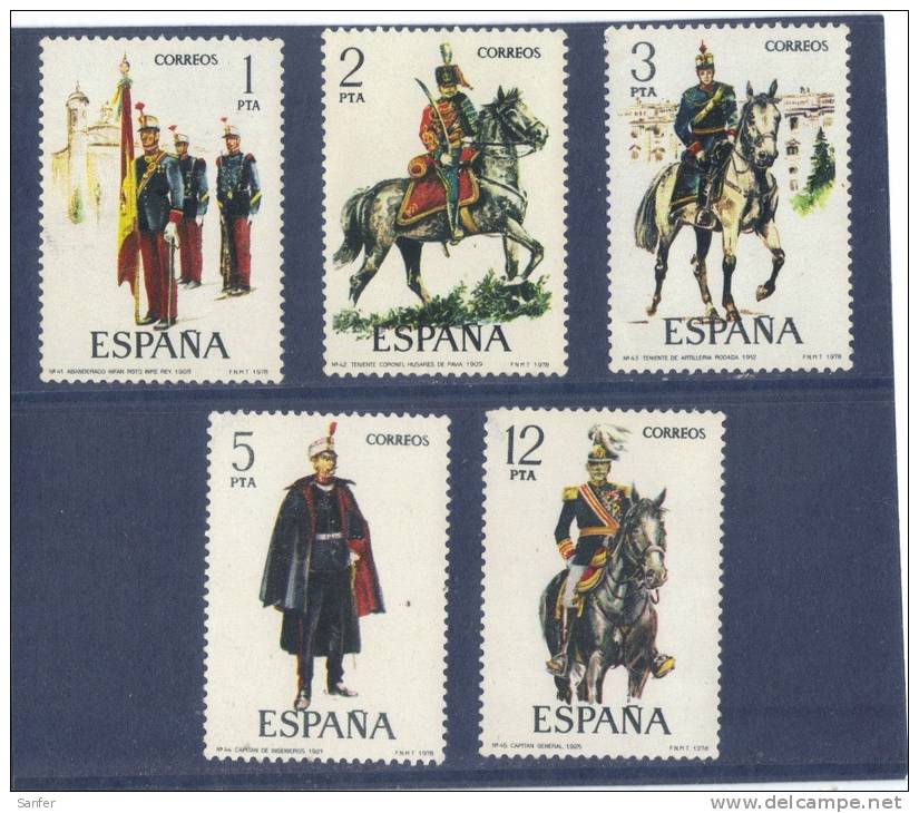 España  -  1978  -  Edifil - 2451 / 55 ( Usado ) - Usados