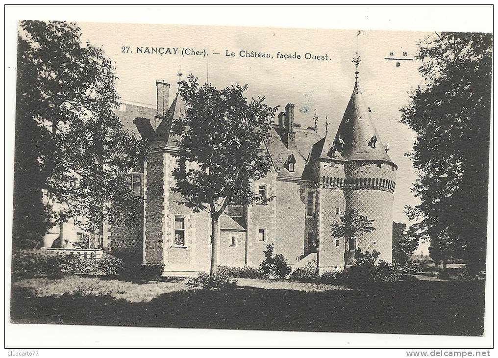 Nançay (18) : Le Château En 1920. - Nançay