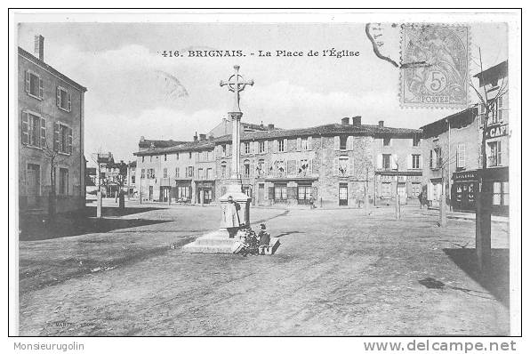 69 ))  BRIGNAIS  Place De L'Eglise  416 - Brignais