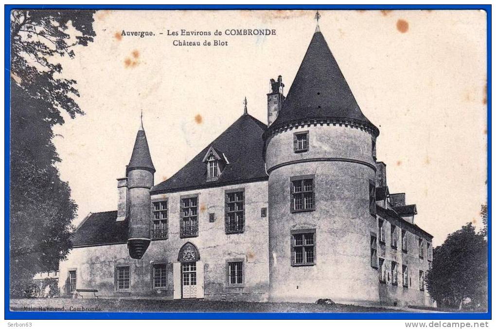 AIGUEPERSE CORRESPONDANCE ROUSSEL CPA CARTE POSTALE ANCIENNE 1912 COMBRONDE AUVERGNE PUY DE DOME 63260 - Combronde