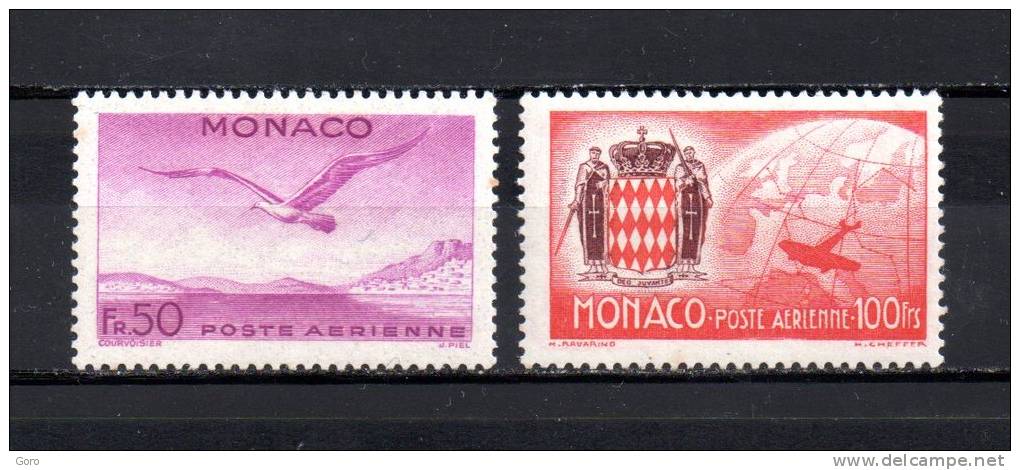 Mónaco   1941   .-   Y&T Nº   6/7   Aéreos   ( C/charniere ) - Aéreo