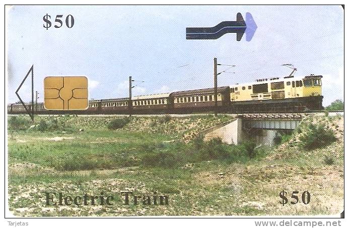 TARJETA DE ZIMBAWE DE UN TREN  (TRAIN-ZUG) - Trenes