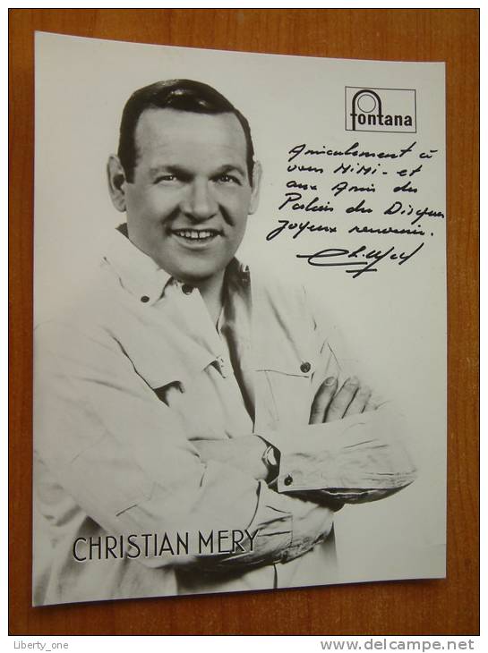 CHRISTIAN MERY / FONTANA / Photo Aubert Philips ( Anno 19.. - Zie Foto Voor Details ) ! - Autogramme