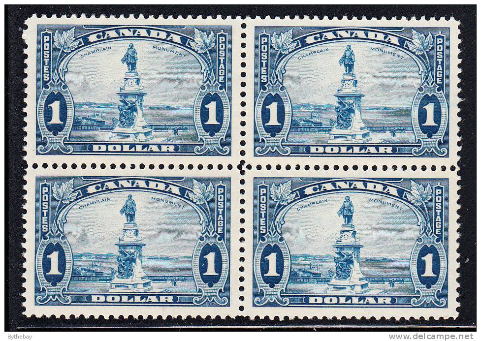 Canada Scott #227 MNH $1 Champlain Statue Block Of 4 Some Separation At Perfs - Full Sheets & Multiples