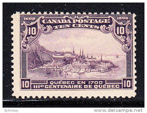 Canada MNH Scott #101 10c Quebec In 1700 - Nuevos