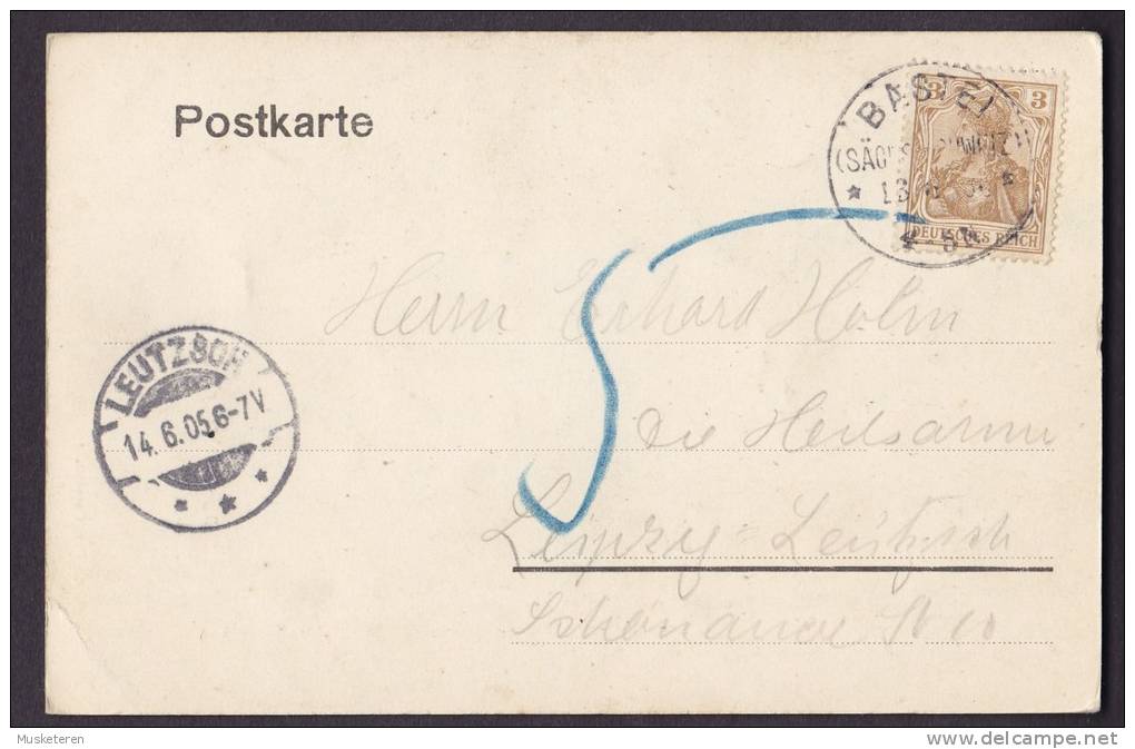 Germany Deutsches Reich PPC 108. Basteifelsen Sächs. Schweiz BASTEI 1905 Simple Backside (2 Scans) - Bastei (sächs. Schweiz)
