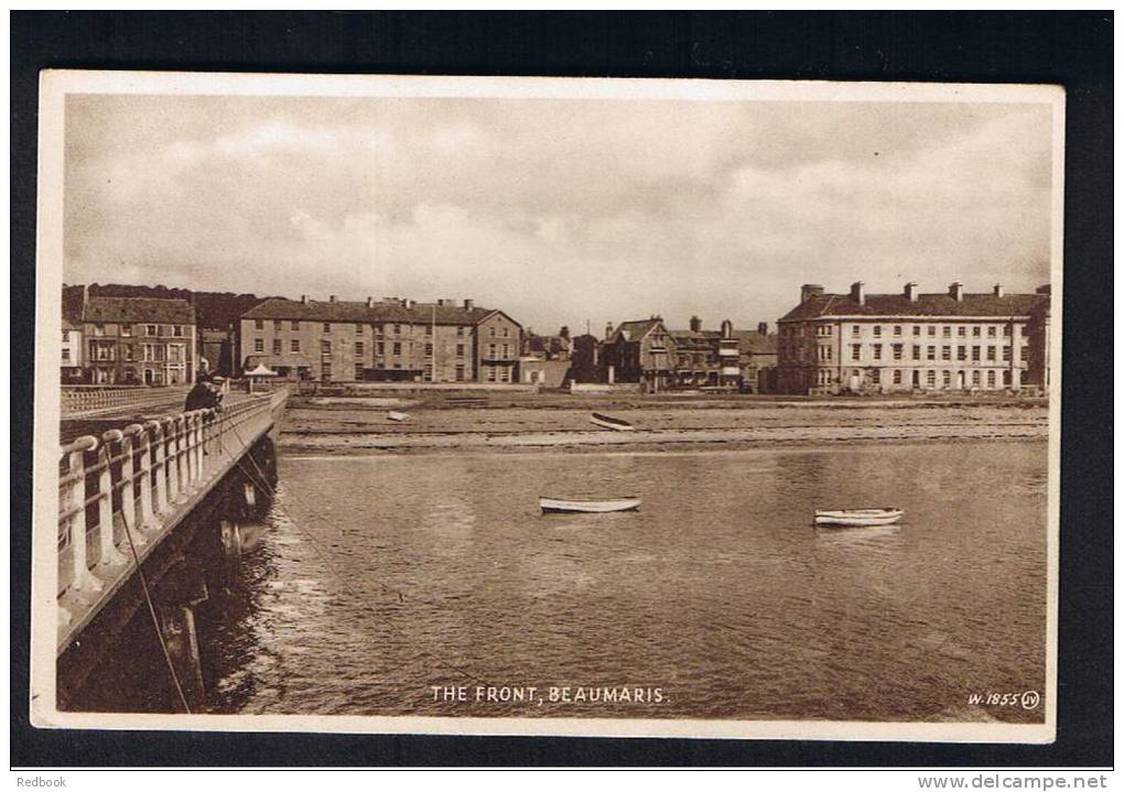 RB 784 - Early Postcard - Pier &amp; Front Beaumaris Anglesey Wales - Anglesey