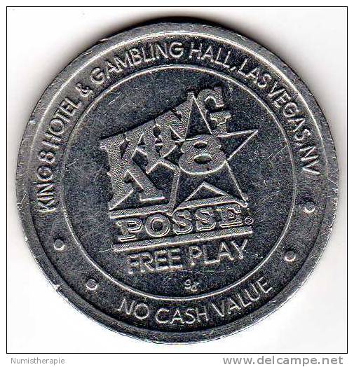 King 8 Hotel 1 Gambling Hall : Casino Las Vegas : Free Play Token - Casino