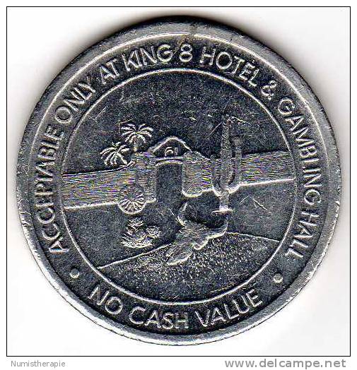 King 8 Hotel 1 Gambling Hall : Casino Las Vegas : Free Play Token - Casino