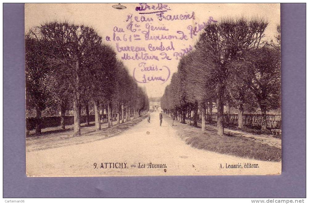 60 - Attichy - Les Avenues - Editeur: Lemarié N° 9 - Attichy