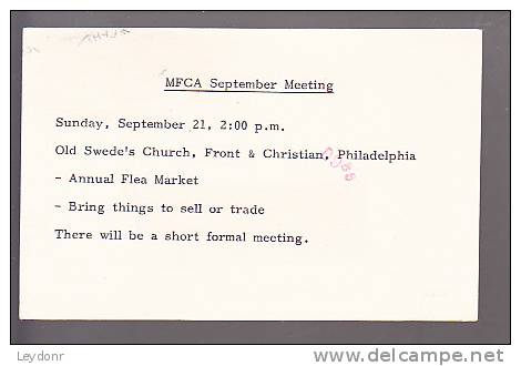 Postal Card - George Wythe - MFCA - Old Swede's Church Philadelphia - 1981-00