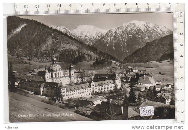 PO0234B# GERMANIA - GERMANY - OBERAMMERGAU - KLOSTER ETTAL - KROTTENKOPF  VG 1959 - Oberammergau