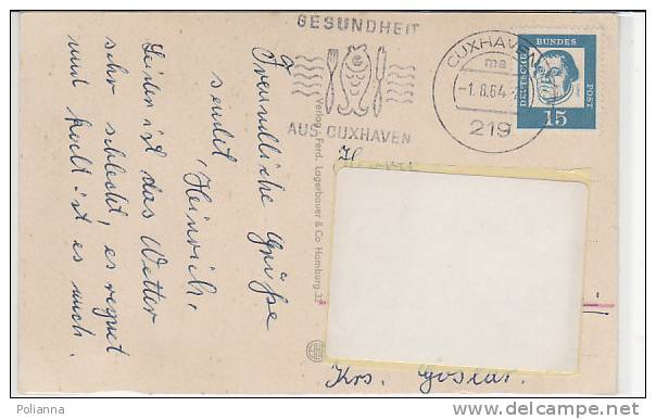 PO0247B# GERMANIA - GERMANY - CUXHAVEN - FARO - ALTE LIEBE - DUHNEN - WATTENFAHRT - SAHLENBURG  VG 1964 - Cuxhaven