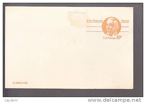 Postal Card - John Hancock - - 1961-80