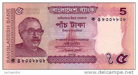 BANGLADESH   5 Taka Nouvelle Emission 2011    ***** BILLET  NEUF ***** - Bangladesh