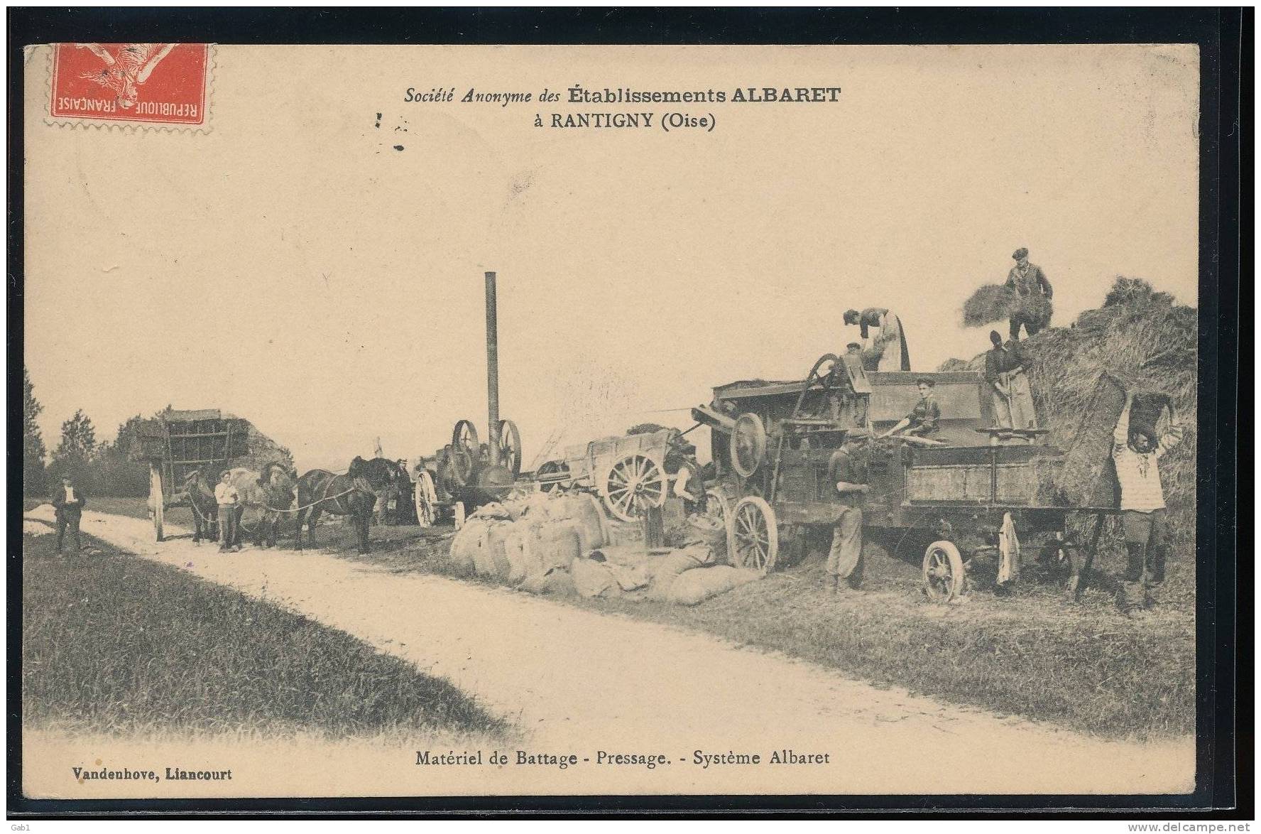 60 -- Rantigny --- Societe Anonyme Des Etablissements Albaret --- Materiel De Battage - Pressage - Systeme Albaret - Rantigny